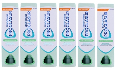 Sensodyne Proglasur Daily Protection Dagelijkse Tandpasta bij Tanderosie 6 x 75 ML
