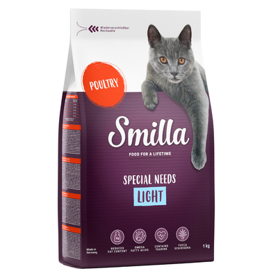 Smilla Light Kattenvoer - 1 kg - kattenbrokken