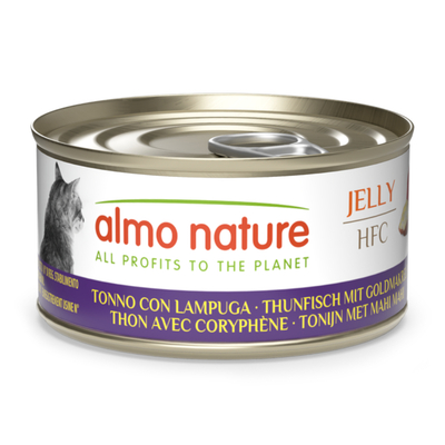 Voordeelpakket: 24x70g Almo Nature HFC Gelei Tonijn met goudmakreel natvoer voor katten - natvoer katten