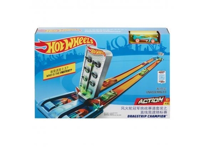Hot Wheels Hot Wheels Action medium trackset met 1 - GBF82 Dragstrip Champion