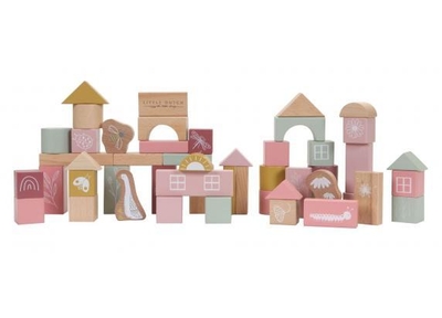 Little Dutch Little Dutch Houten Blokken in ton roze