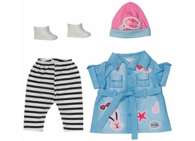Zapf Creation - BABY born BABY Born 835258 Deluxe jeansjurk set voor pop 43cm