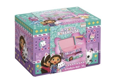 Gabby’s Poppenhuis Totum sieradendoosje speelgoed meisjes mozaïek beauty doosje versieren 15 x 10 x 10 cm - Gabby’s Dollhouse cadeautip