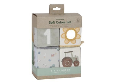 Little Dutch - Little Dutch Pluche Little Dutch - Little Farm Zachte Blokkenset