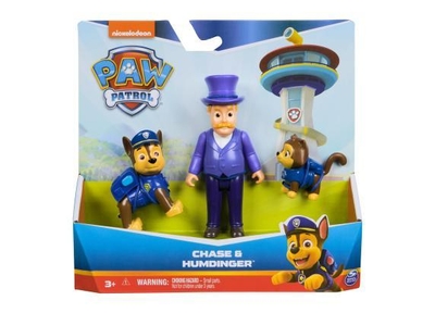 PAW Patrol - Speelfigurenset met 3 verzamelfiguren van Chase, Kapitein Turbot en baby-octopus