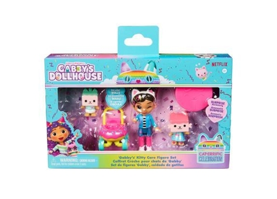 Gabby's Poppenhuis - Kattenverzorging Speelfigurenset met Gabby 2 katjes en 1 poppenhuispakketje