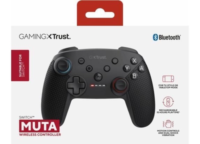 Trust GXT 1246 - Switch Controller - Draadloos - Geschikt voor Nintendo Switch - Oplaadbaar - Maximaal 15 uur speeltijd - Inclusief kabel - Zwart