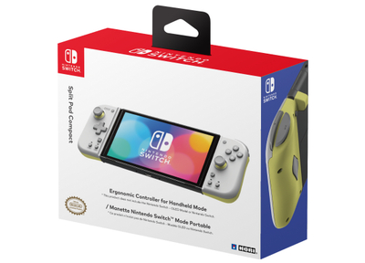 Hori Split Pad Pro Compact - Switch Controller - Licht Grijs/Geel - Nintendo Switch/Switch OLED