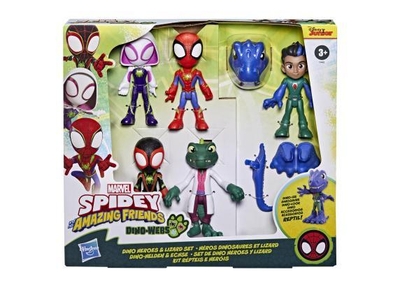 SPIDEY AND FRIENDS DINO HEROES AND LIZARD FIGURE SET.