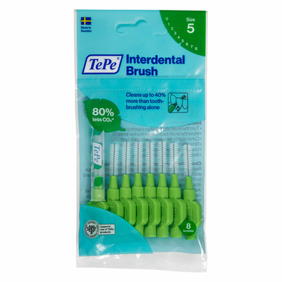 3x TePe Interdentale Ragers Original 0,8 mm Groen 8 stuks
