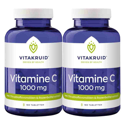 Gratis Verzending: 2x Vitakruid Vitamine C 1000 mg 180 tabletten