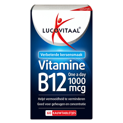 Gratis Verzending: 3x Lucovitaal Vitamine B12 1000mcg 60 kauwtabletten