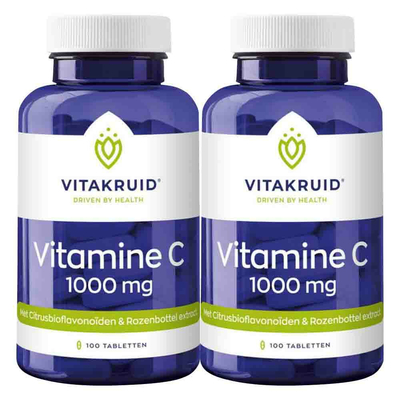 Gratis Verzending: 2x Vitakruid Vitamine C 1000 mg 100 tabletten