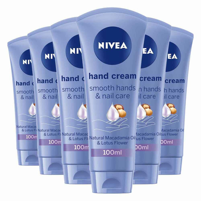 6x Nivea Handcrème Zijdezacht 100 ml