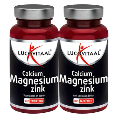 Gratis Verzending: 2x Lucovitaal Calcium Magnesium Zink 100 tabletten