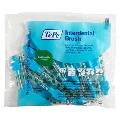 6x TePe Interdentale Ragers Original 0,6 mm Blauw 20 stuks