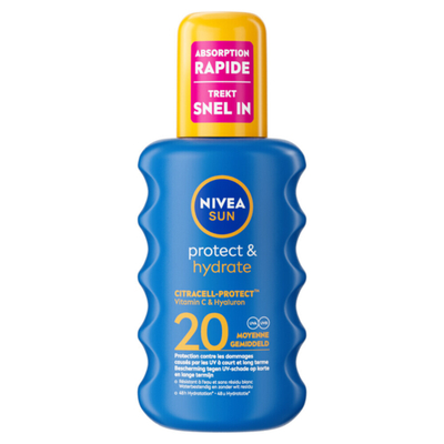 2x Nivea Sun Protect&Hydrate Zonnespray SPF 20 200 ml
