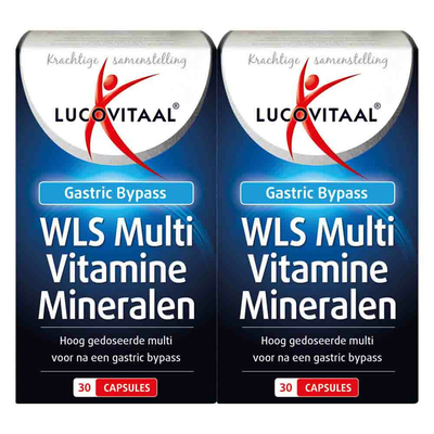 Gratis Verzending: 2x Lucovitaal WLS Multi Vitamine Mineralen Gastric Bypass 30 capsules
