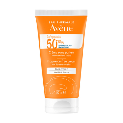 2x Avène Zonnebrandcrème SPF 50+ Parfumvrij 50 ml