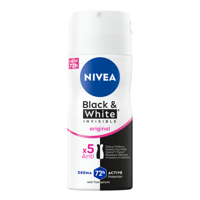 3x Nivea Deodorant Spray Invisible For Black&White 100 ml