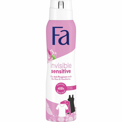 3x Fa Deodorant Spray Invisible Sensitive 150 ml