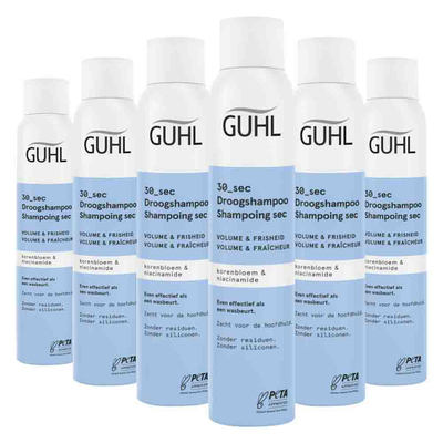 6x Guhl Droogshampoo Volume en Frisheid 30 sec 200 ml