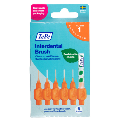 3x TePe interdentale Ragers original 0,45 mm Oranje 6 stuks