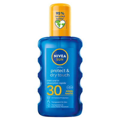 6x Nivea Sun Protect en Dry Touch Verfrissende Vernevelende Spray SPF 30 200 ml