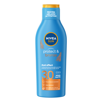 6x Nivea Sun Protect&Bronze Zonnemelk SPF 30 200 ml