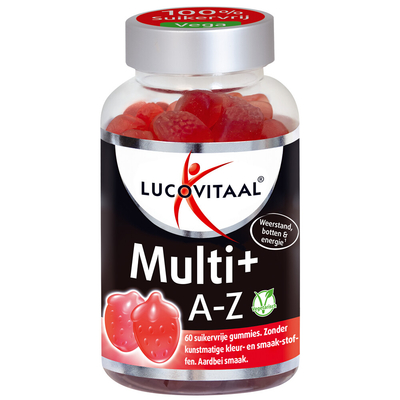 Gratis Verzending: 3x Lucovitaal Vitamine Gummies Multi+ A tot Z 60 Gummies