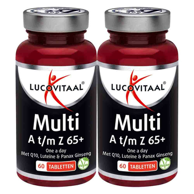 Gratis Verzending: 2x Lucovitaal Multi A-Z 65+ 60 tabletten