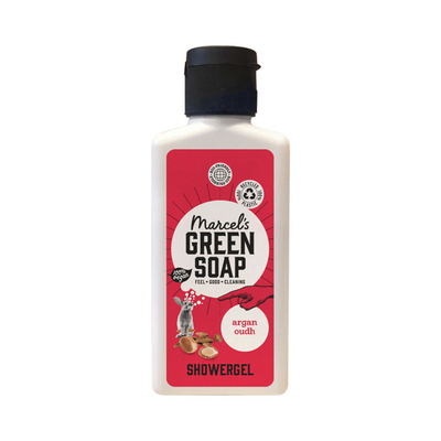 4x Marcel's Green Soap Douchegel Argan&Oudh Mini 100 ml