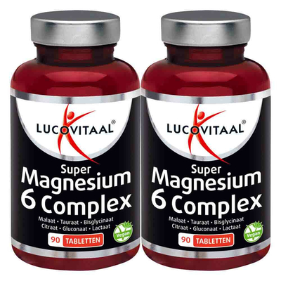 Gratis Verzending: 2x Lucovitaal Magnesium Super 6 Complex 90 tabletten