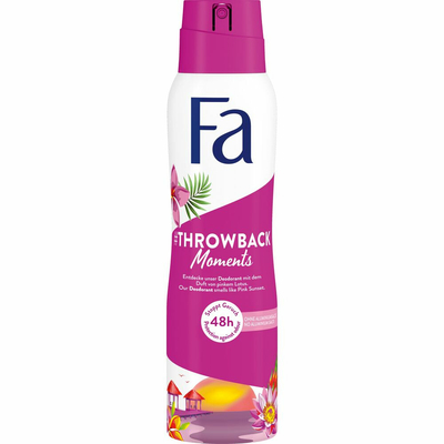 3x Fa Deodorant Spray Throwback Moments 150 ml
