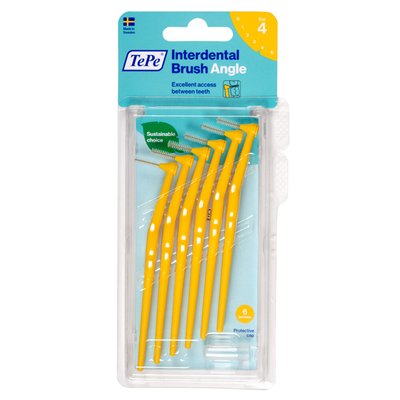 3x TePe Angle Interdentale Ragers 0,7 mm Geel 6 stuks