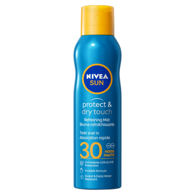 6x Nivea Sun Protect en Dry Touch Verfrissende Vernevelende Spray SPF 30 200 ml