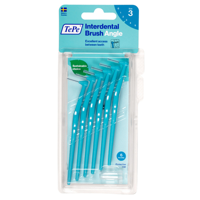 3x TePe Angle Interdentale Ragers 0,6 mm Blauw 6 stuks