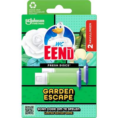 WC Eend Fresh Discs Duo Navulling Garden Escape - 5 x 12 stuks