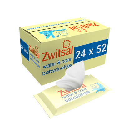 Zwitsal Water & Care billendoekjes - 624 stuks