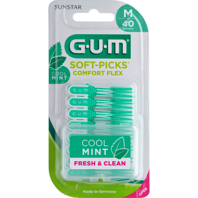 GUM Soft-Picks Minty Medium - 40 stuks