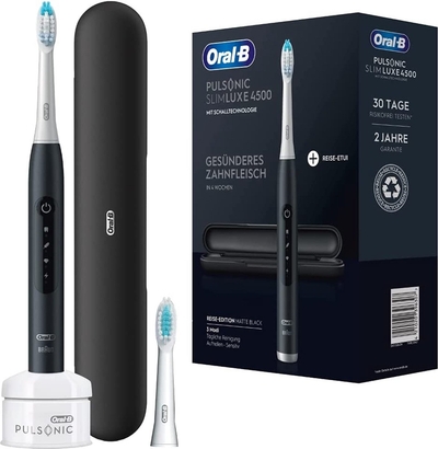 Oral-B Pulsonic Slim Luxe 4500 Black - Elektrische Tandenborstel