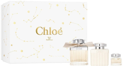 Chloé Chloé Giftset - 75 ml eau de parfum spray + 5 ml eau de parfum spray + 100 ml bodylotion - cadeauset voor dames