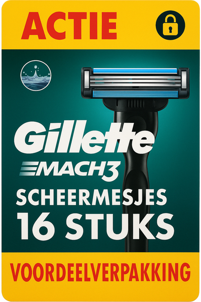 Gillette Mach 3 scheermesjes - 3 stuks