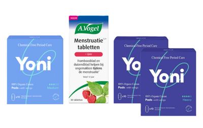 A.Vogel Menstruatie tabletten en Yoni maandverband Combi 3st