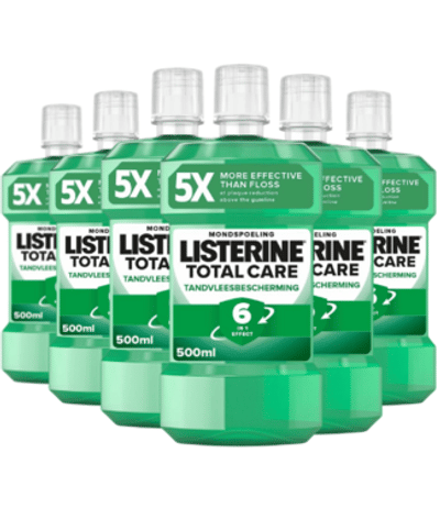 Listerine Total Care 6-in-1 Tandvleesbescherming Mondwater - 6 x 500 ml