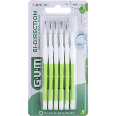 GUM® BI-DIRECTION Ragers 0.7 mm 6 Stuks