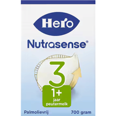Hero Nutrasense Peutermelk Classic 3 (1+ Jaar) - 1 x 700gr - Met Melkvet - Palmolie Vrij (Voorheen Hero Baby Classic 3)