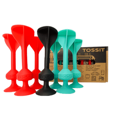 999 Games - Tossit - Starter Pack - Rood-Turquoise - Darts - Petanque - Voor binnen en buiten - Onverwoestbaar en gemakkelijk schoon te maken