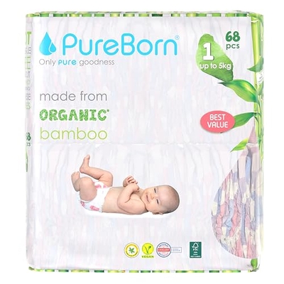 PureBorn  luiers maat 1 - 68 stuks