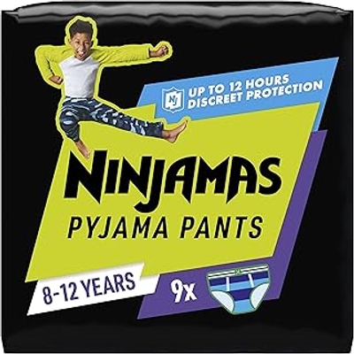 Pampers Ninjamas Pyjama Pants jongens 8-12 jaar - 9 stuks